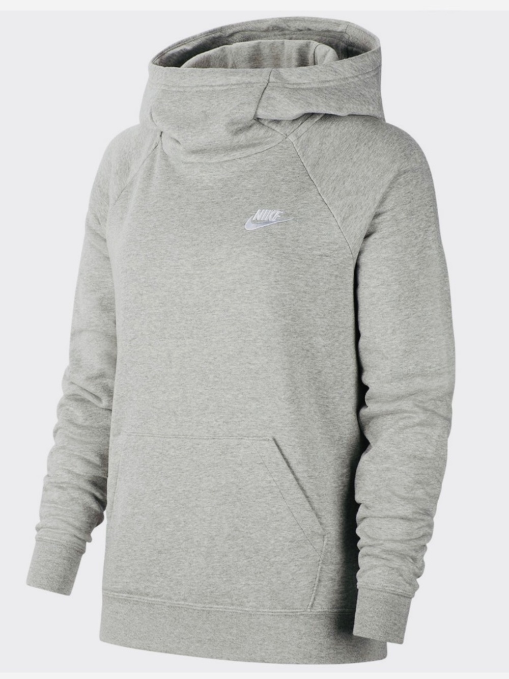 Nike Women's Essential Grey Funnel Neck Fleece Hoodie XL NWT